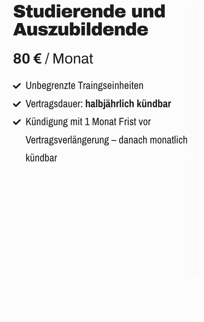 Training preis studis